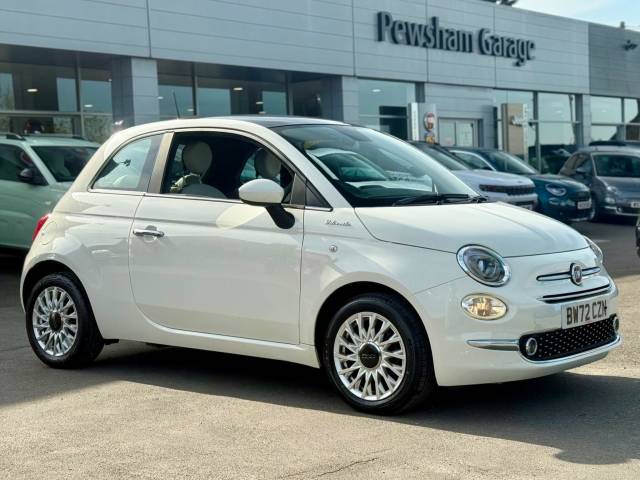 Fiat 500 1.0 Mild Hybrid Dolcevita [Part Leather] 3dr Hatchback Petrol WHITE
