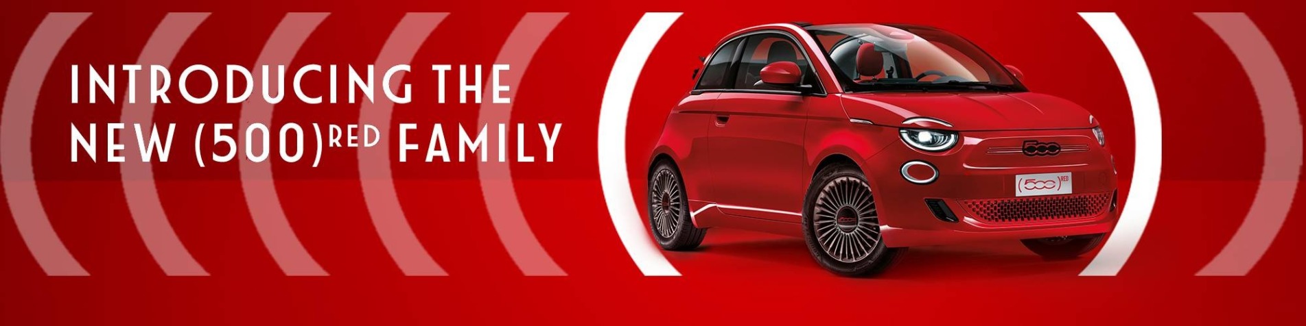 Fiat 500 RED Banner