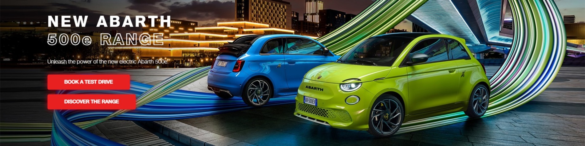 Abarth 500e Scorpionissima Banner