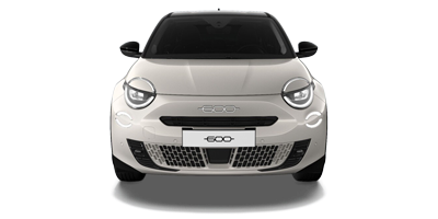 Fiat 600 Petrol - Cappuccino Cream and Cinema Black